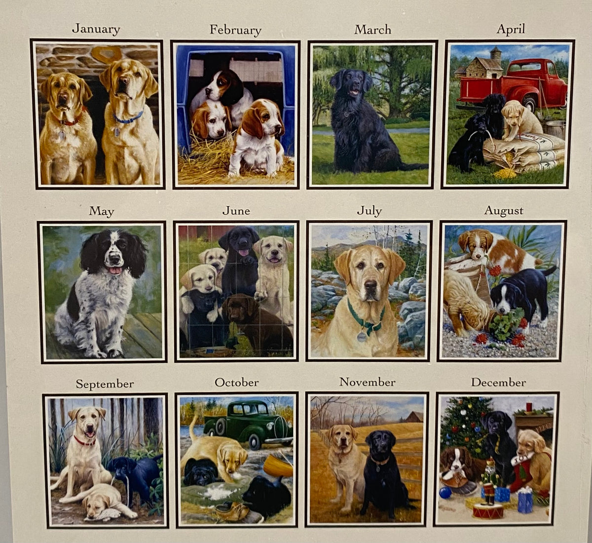 2025 Calendar Man’s Best Friend Narrow Vertical Keepsakes and