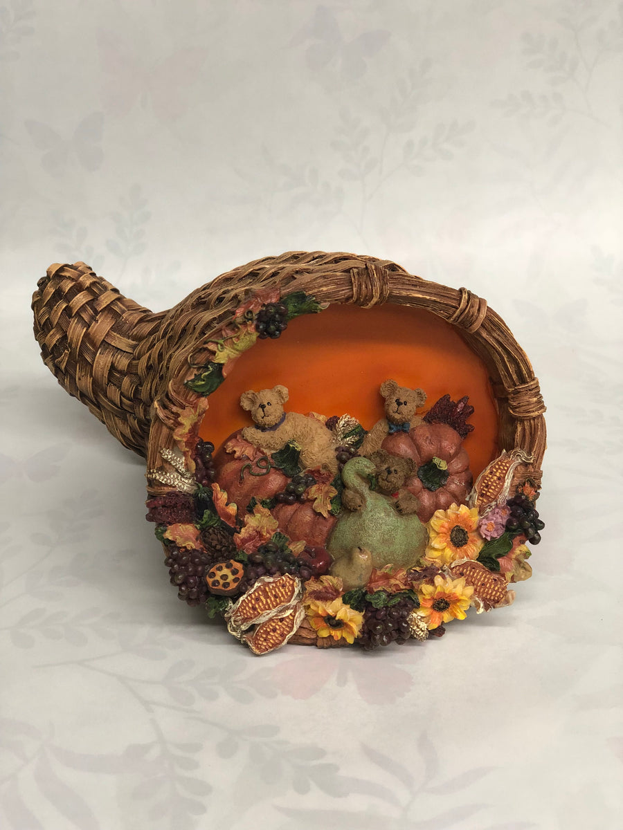 Boyd's Bear Jack, Gordy & Pumpkin... Harvest Gathering Keepsakes and