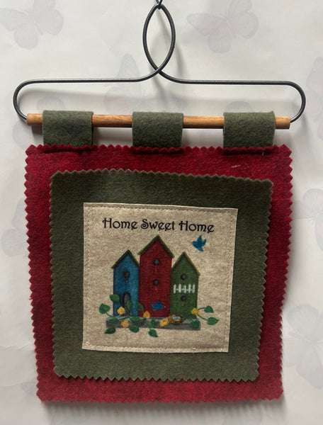 Felt Patches- Wall Hanging - Home Sweet Home