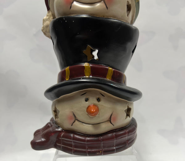 Snowman Tea Light Candle Holder