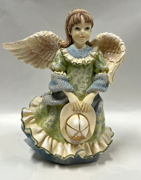 Betty Singer Collection -Angel Holding Fireman's Helmet
