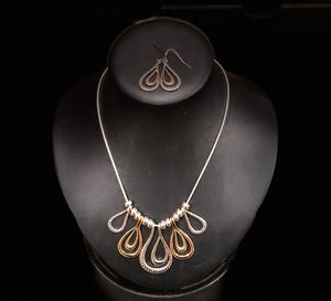 Teardrop Necklace/ Earring Set