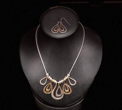 Teardrop Necklace/ Earring Set