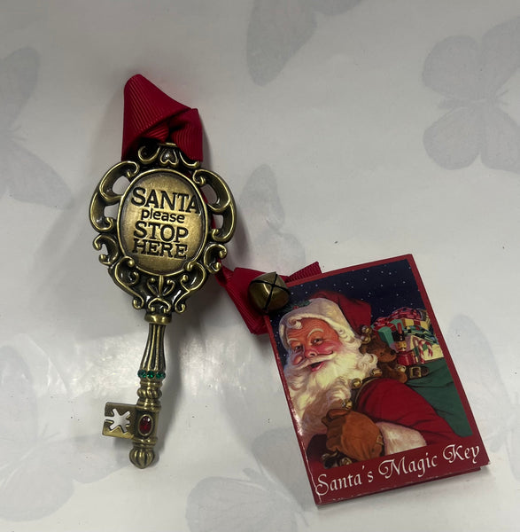 Santa Key tree ornament -Gold
