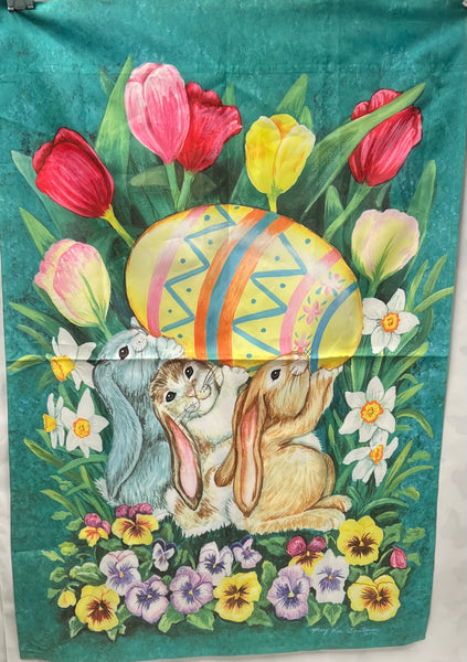 Here Comes Easter - Large Flag