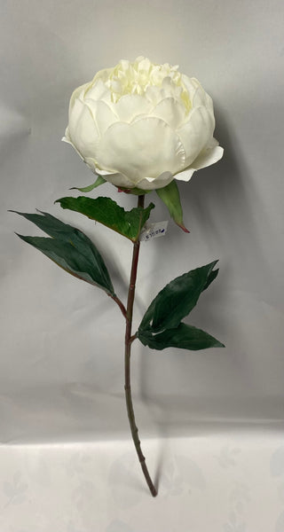 Artificial White Peony Stem