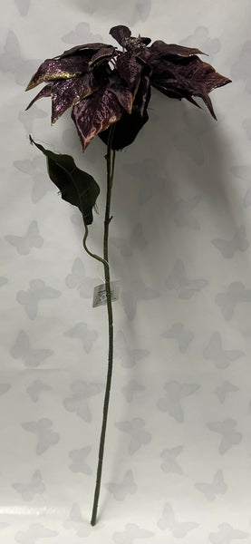 Christmas Pick- Purple Poinsettia