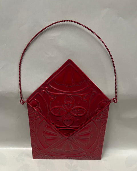 Red Metal Wall Hanger -Envelope