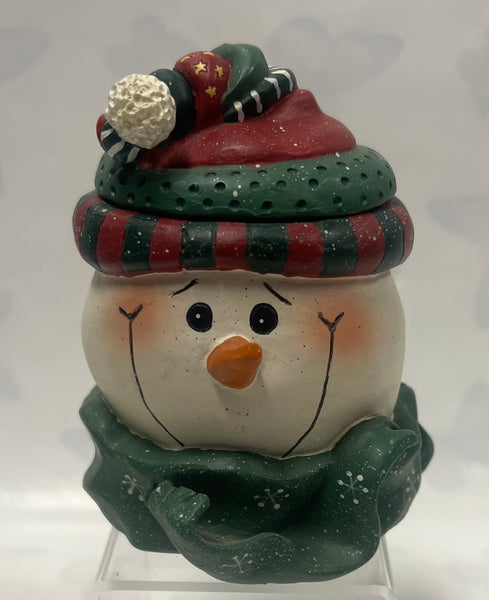 Snowman Candle Holder