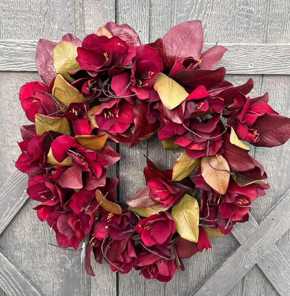 Artificial Amaryllis Wreath
