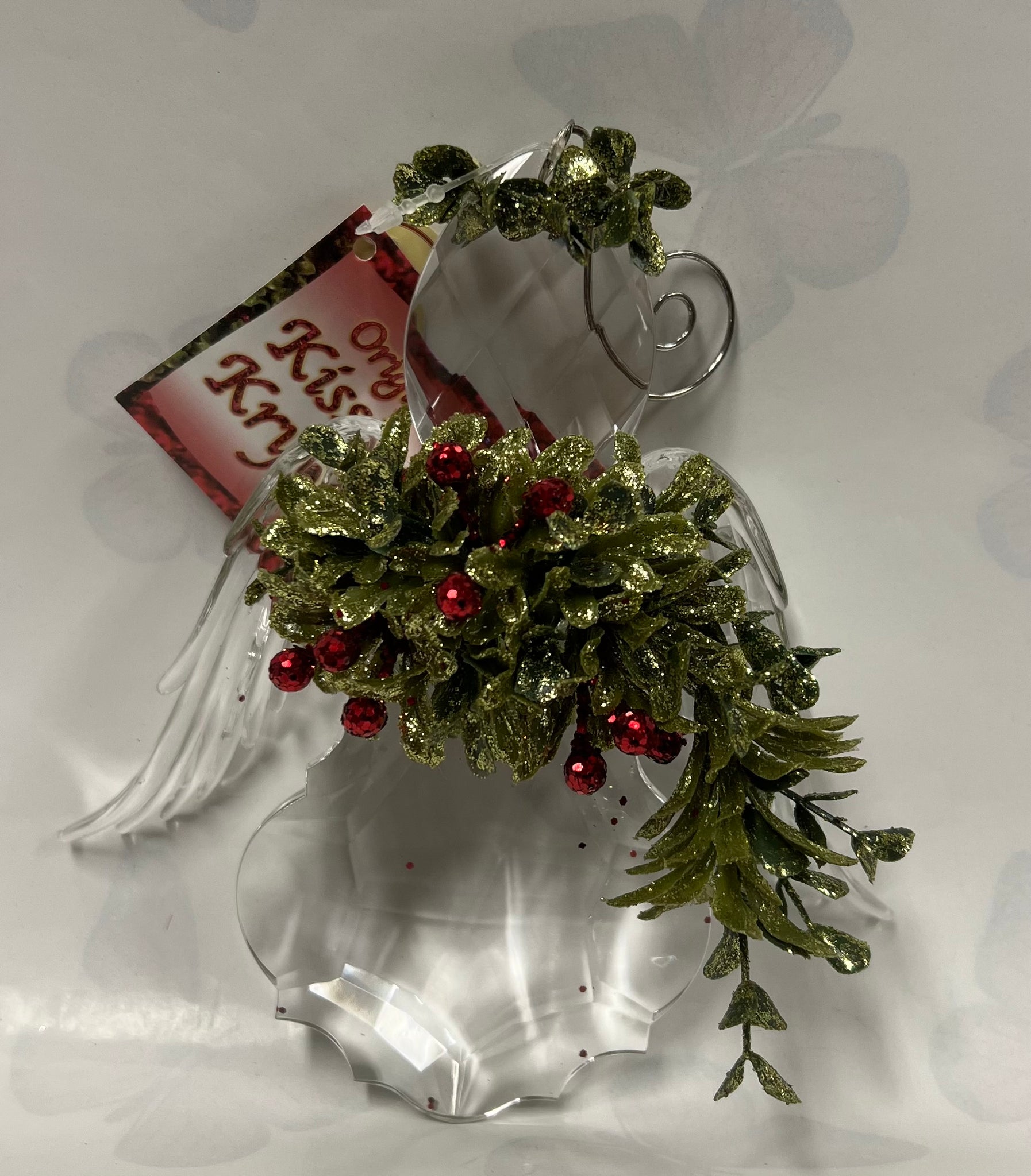 Kissing Krystals -Small Angel Ornament