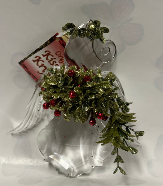 Kissing Krystals -Small Angel Ornament