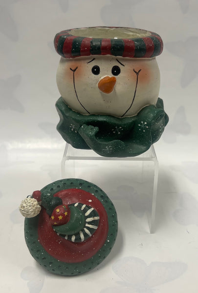 Snowman Candle Holder