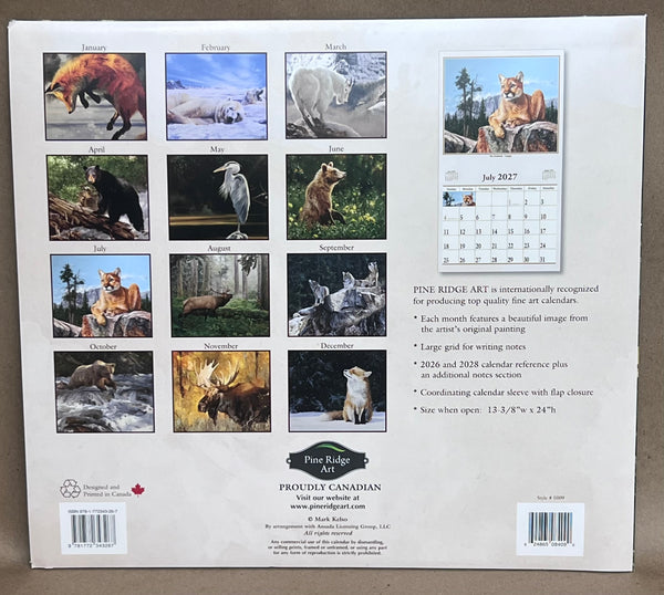 2027 Calendar -Animal Instincts