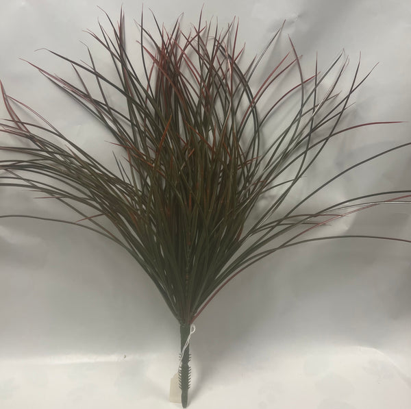 Plastic Grass Bush -Green/Orange