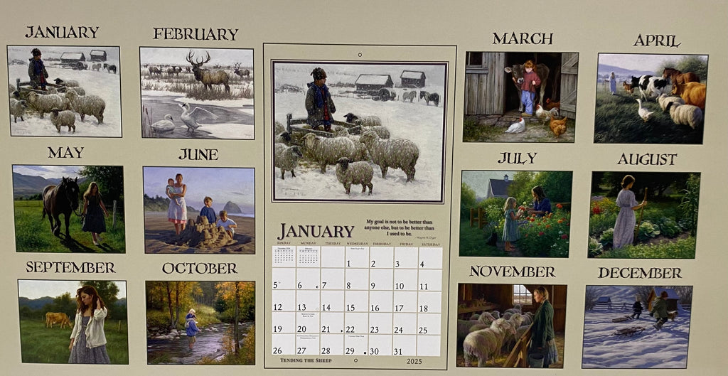 2025 Calendar Simple Things Robert Duncan Keepsakes and Memories Inc.