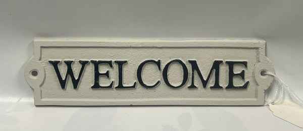 Small Metal Welcome Sign
