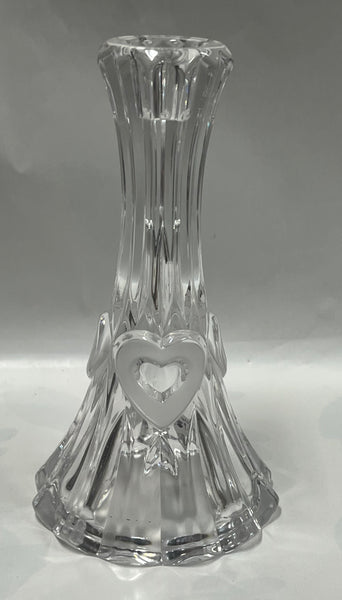 Crystal Heart Taper Candle Holder