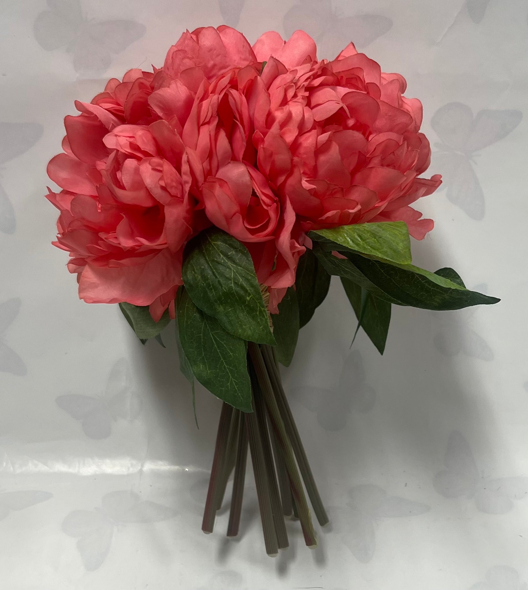 Peony Bouquet -Dark Coral