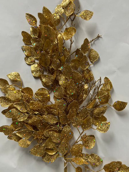Dollar Eucalyptus Spray - Gold