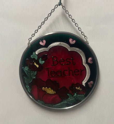 Best Teacher Suncatcher