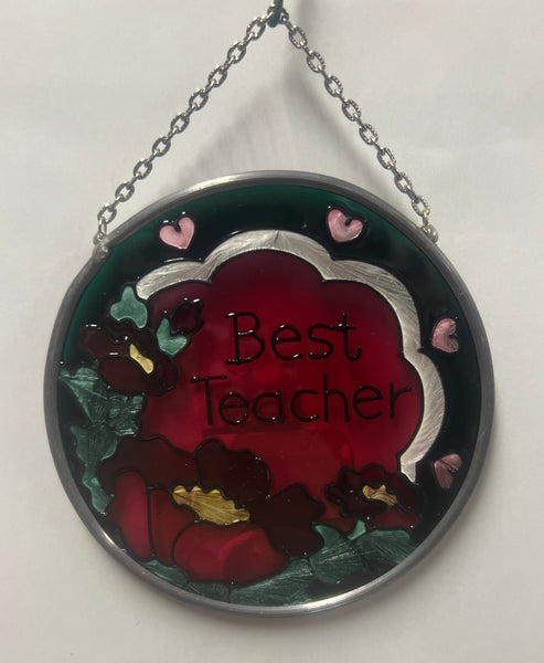 Best Teacher Suncatcher