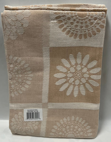 Kitchen Tea Towel -Bloom -Beige