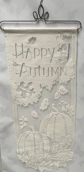 Happy Autumn -Lace Wall Hanging