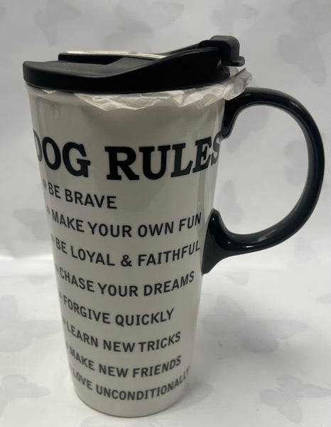 Dog Rules Travel Mug