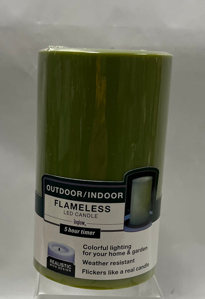 Inglow- Outdoor/Indoor Flameless LED Candles -White