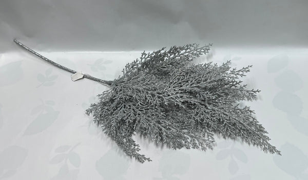 Glitter Cedar Pick - Silver