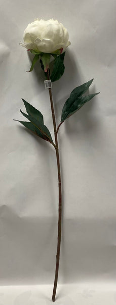 Artificial White Peony Stem