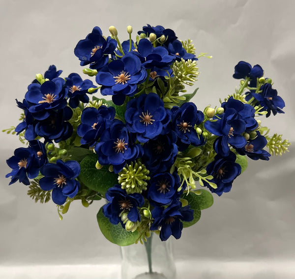 Blossom Bush -Royal Blue