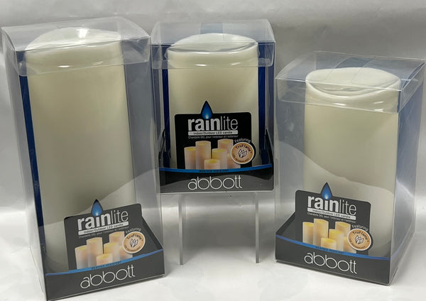 Rainlite Indoor/Outdoor LED Candle -9” (3”x9”)
