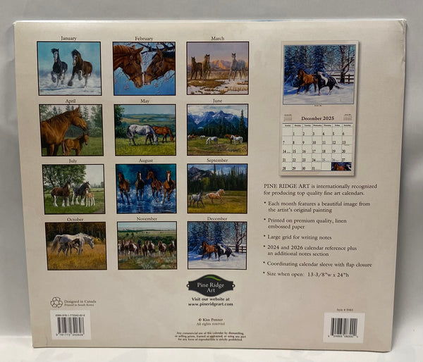 2025 Calendar -Hoof Beats