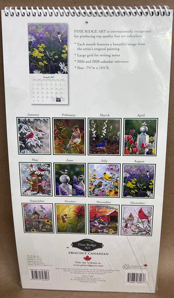 2027 Calendar Birds Of A Feather -Narrow Vertical