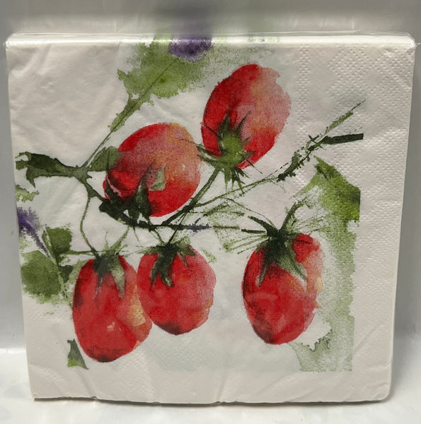Luncheon Napkin -Vine Tomato