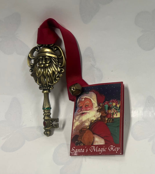 Santa Key tree ornament -Gold