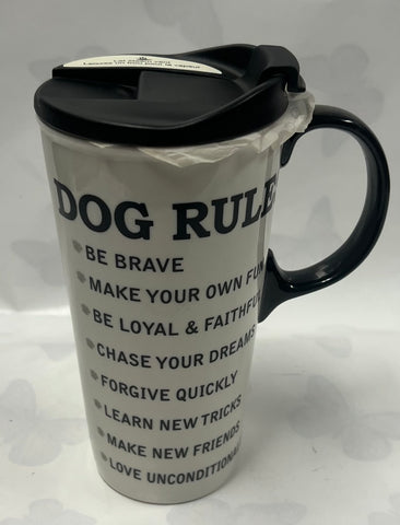 Dog Rules Travel Mug