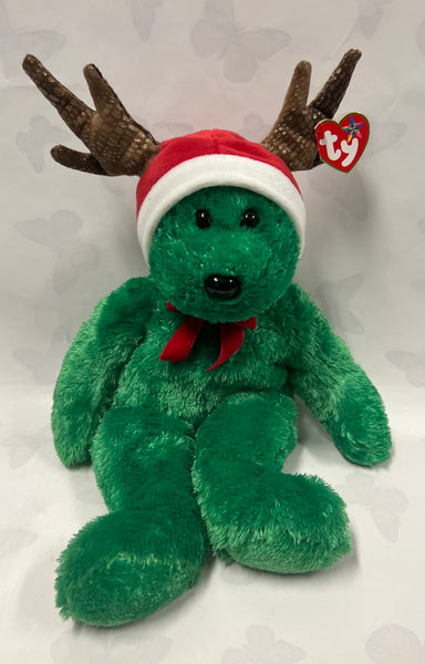 TY Beanie Buddy -2002 Holiday Teddy