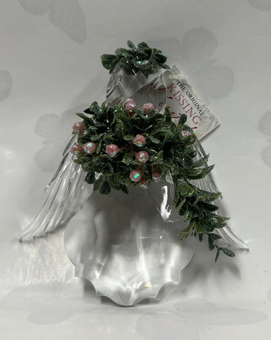 Kissing Krystals -Mini Angel Ornament -Pink