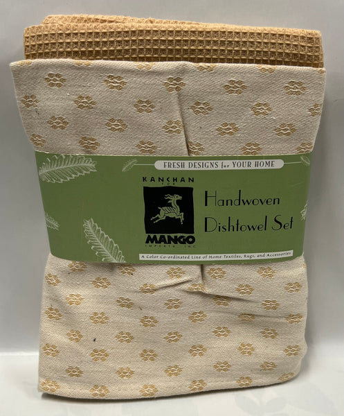 Mini Daisy Tea Towel -Set - Ivory