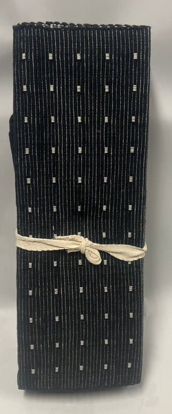 Black Cloth Placemat and Napkin Set