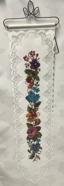 Petal Lace Bell Pull -Lace Wall Hanging