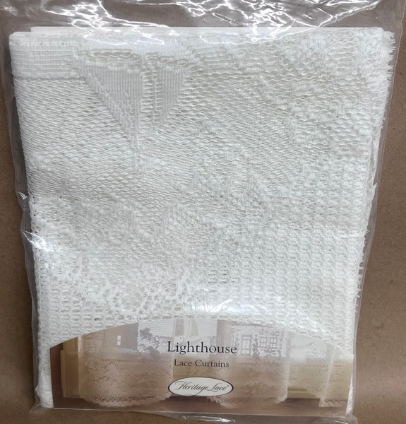 Light House - 72"x32" Swag Pair -White