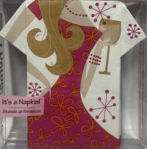 Stand Up Napkins -Wine Social Pink