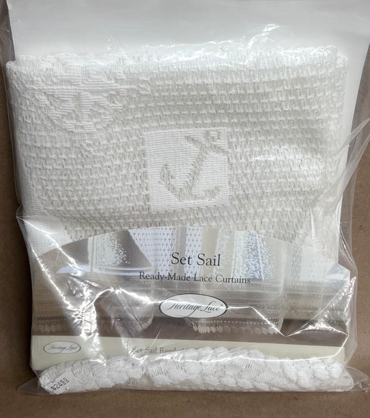 Set Sail - 60"x15" Valance -White