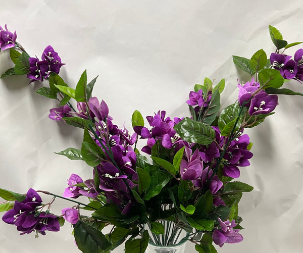 Artificial Bougainvillea Hanging Vine -Purple