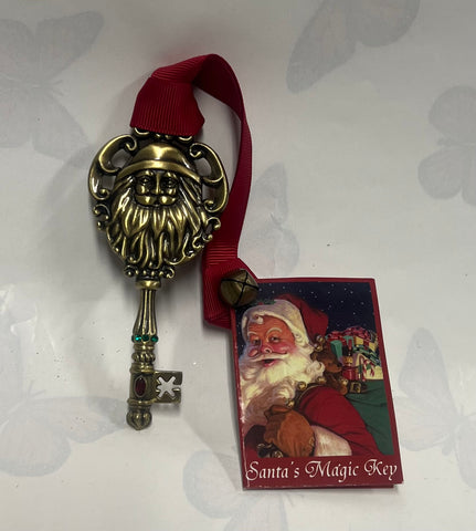 Santa Key tree ornament -Gold