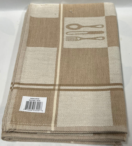 Kitchen Tea Towel -Dining -Beige